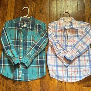 Toddler boy 4T button down long sleeve shirts
